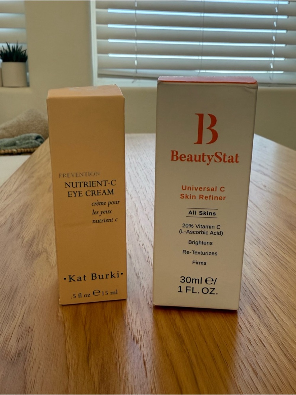 BeautyStat Universal C Skin Refiner and Kat Burki Nutrient-C Eye Cream Vit C Lot